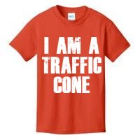 I Am a Traffic Cone Lazy costume Kids T-Shirt