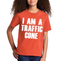 I Am a Traffic Cone Lazy costume Kids T-Shirt