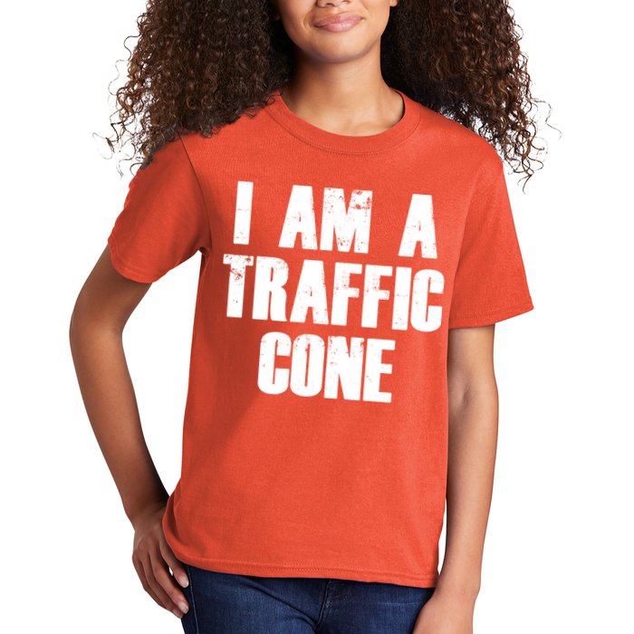 I Am a Traffic Cone Lazy costume Kids T-Shirt