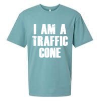 I Am a Traffic Cone Lazy costume Sueded Cloud Jersey T-Shirt