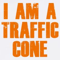 I Am a Traffic Cone Lazy costume Garment-Dyed Sweatshirt