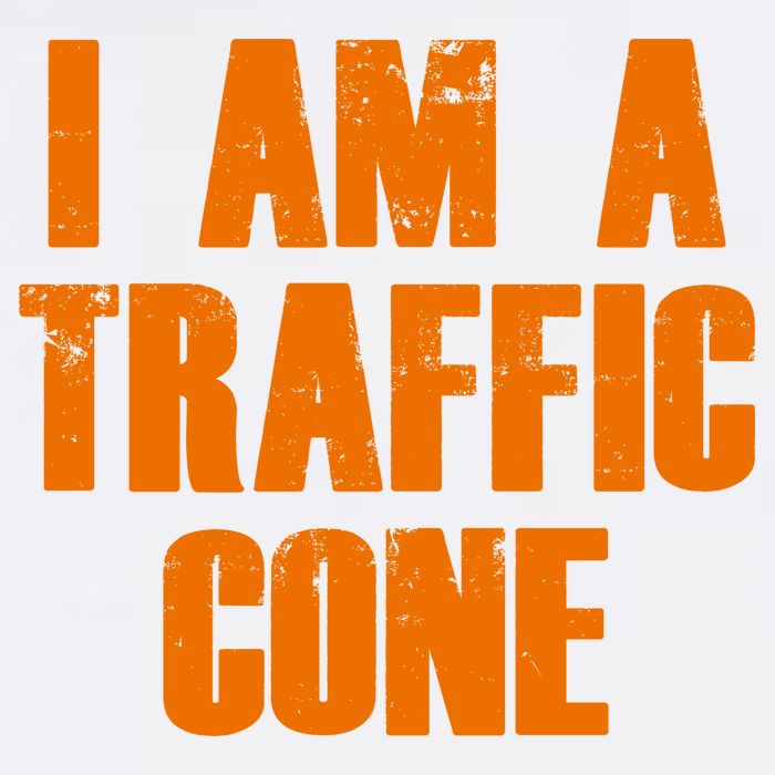 I Am a Traffic Cone Lazy costume Garment-Dyed Sweatshirt