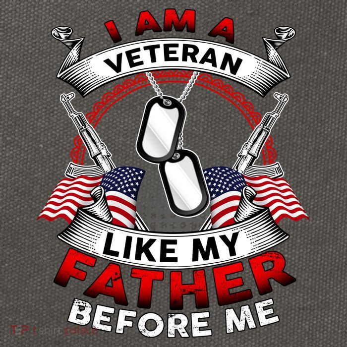 I Am A Veteran Like My Father Before Me Cotton Canvas Backpack
