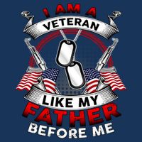 I Am A Veteran Like My Father Before Me T-Shirt