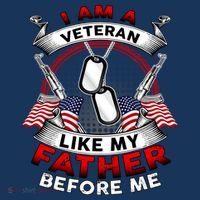 I Am A Veteran Like My Father Before Me Sustainable Bucket Hat