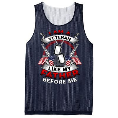 I Am A Veteran Like My Father Before Me Mesh Reversible Basketball Jersey Tank