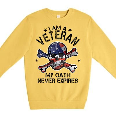 I Am A Veteran My Oath Never Expires Premium Crewneck Sweatshirt