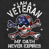 I Am A Veteran My Oath Never Expires Cool Comfort Performance Bucket Hat
