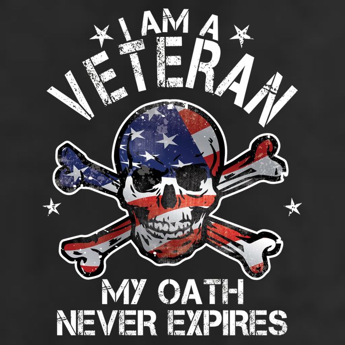 I Am A Veteran My Oath Never Expires Cool Comfort Performance Bucket Hat