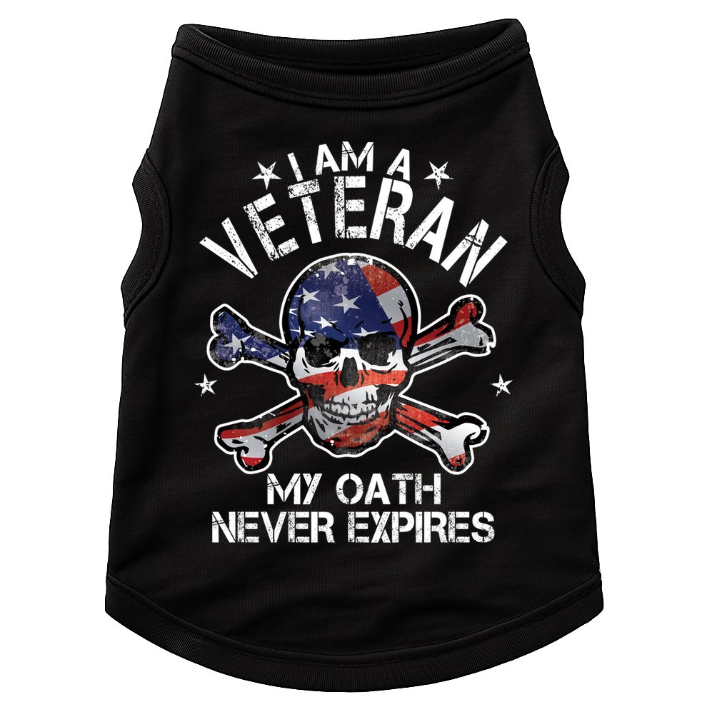 I Am A Veteran My Oath Never Expires Doggie Tank