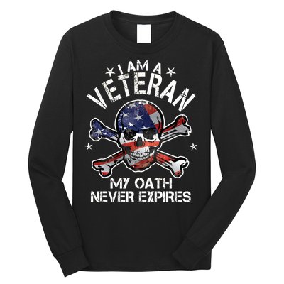 I Am A Veteran My Oath Never Expires Long Sleeve Shirt