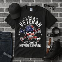 I Am A Veteran My Oath Never Expires Tall T-Shirt