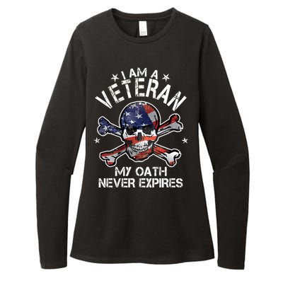 I Am A Veteran My Oath Never Expires Womens CVC Long Sleeve Shirt