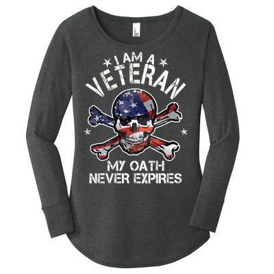 I Am A Veteran My Oath Never Expires Women's Perfect Tri Tunic Long Sleeve Shirt