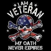I Am A Veteran My Oath Never Expires Flatbill Hat