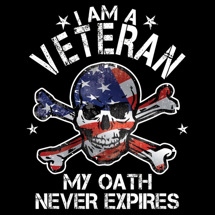 I Am A Veteran My Oath Never Expires Flatbill Hat