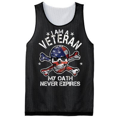 I Am A Veteran My Oath Never Expires Mesh Reversible Basketball Jersey Tank