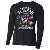 I Am A Veteran My Oath Never Expires Cooling Performance Long Sleeve Crew