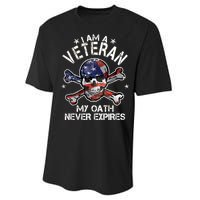 I Am A Veteran My Oath Never Expires Performance Sprint T-Shirt