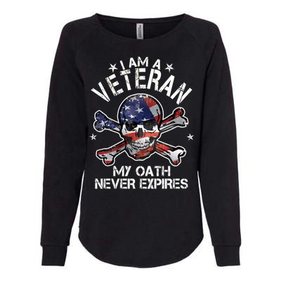 I Am A Veteran My Oath Never Expires Womens California Wash Sweatshirt