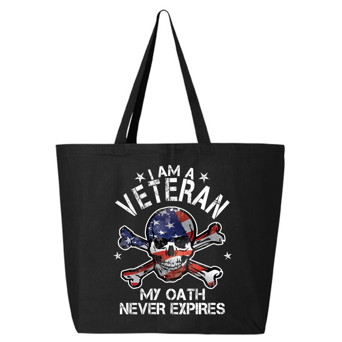 I Am A Veteran My Oath Never Expires 25L Jumbo Tote