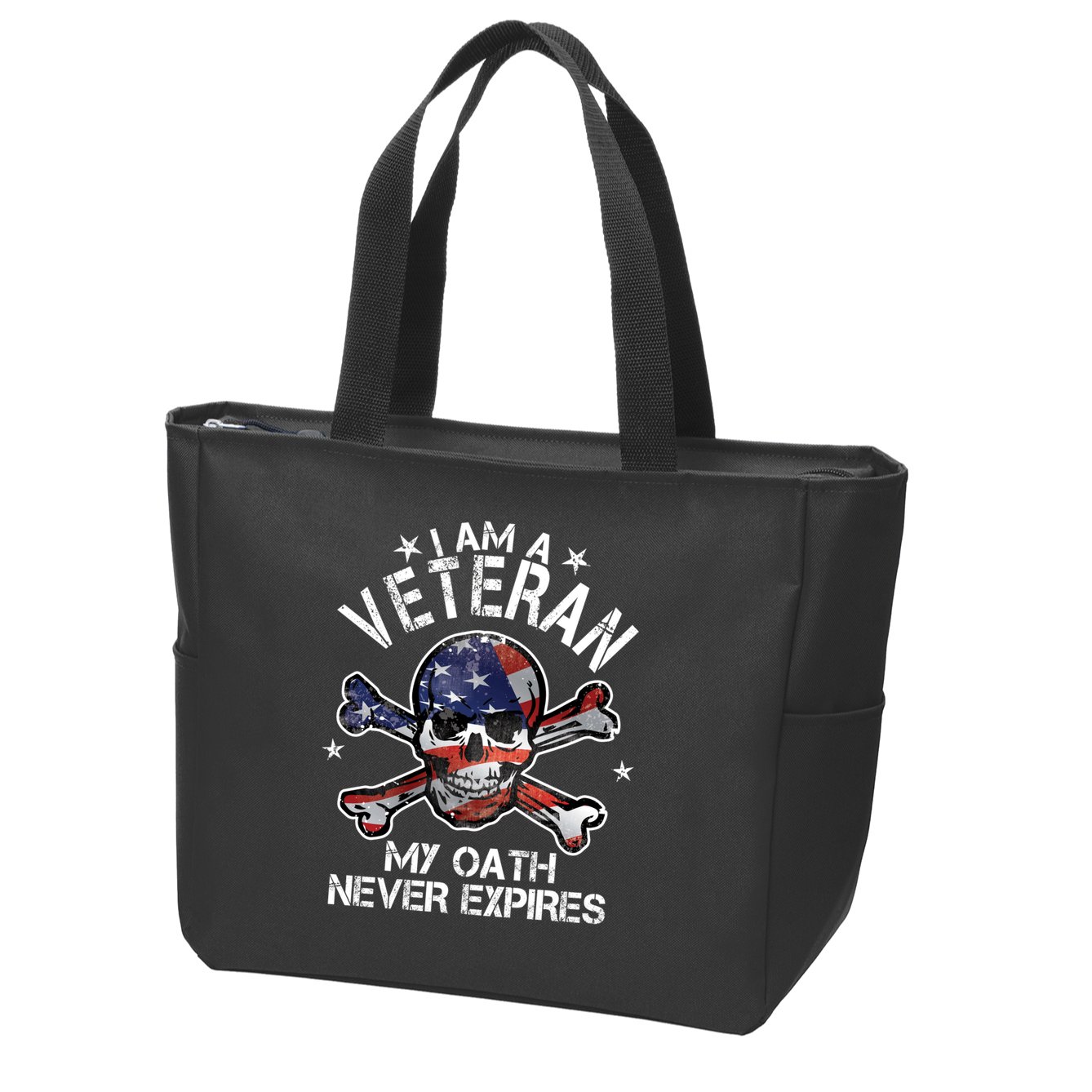 I Am A Veteran My Oath Never Expires Zip Tote Bag