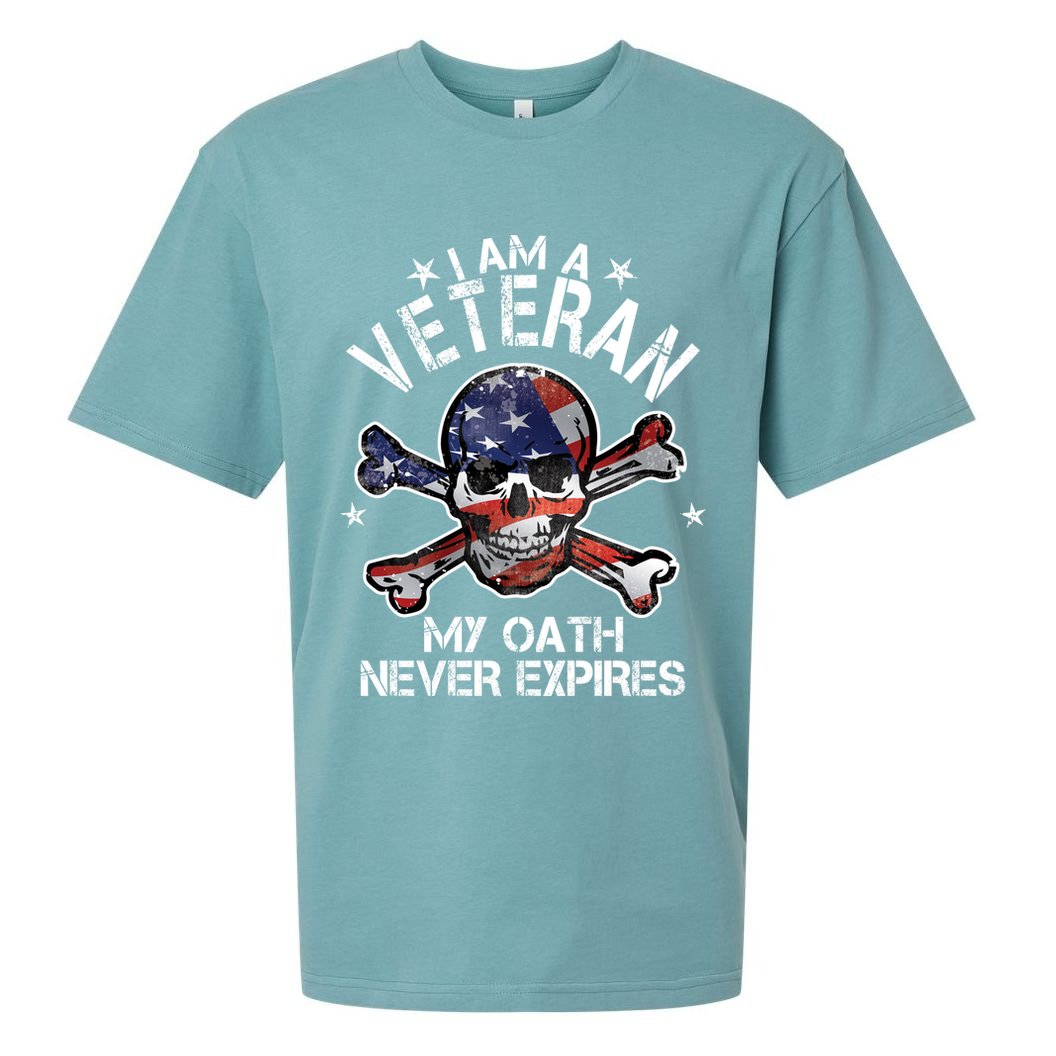 I Am A Veteran My Oath Never Expires Sueded Cloud Jersey T-Shirt