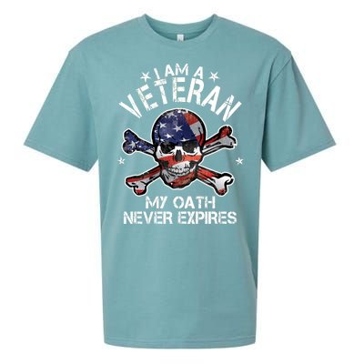 I Am A Veteran My Oath Never Expires Sueded Cloud Jersey T-Shirt