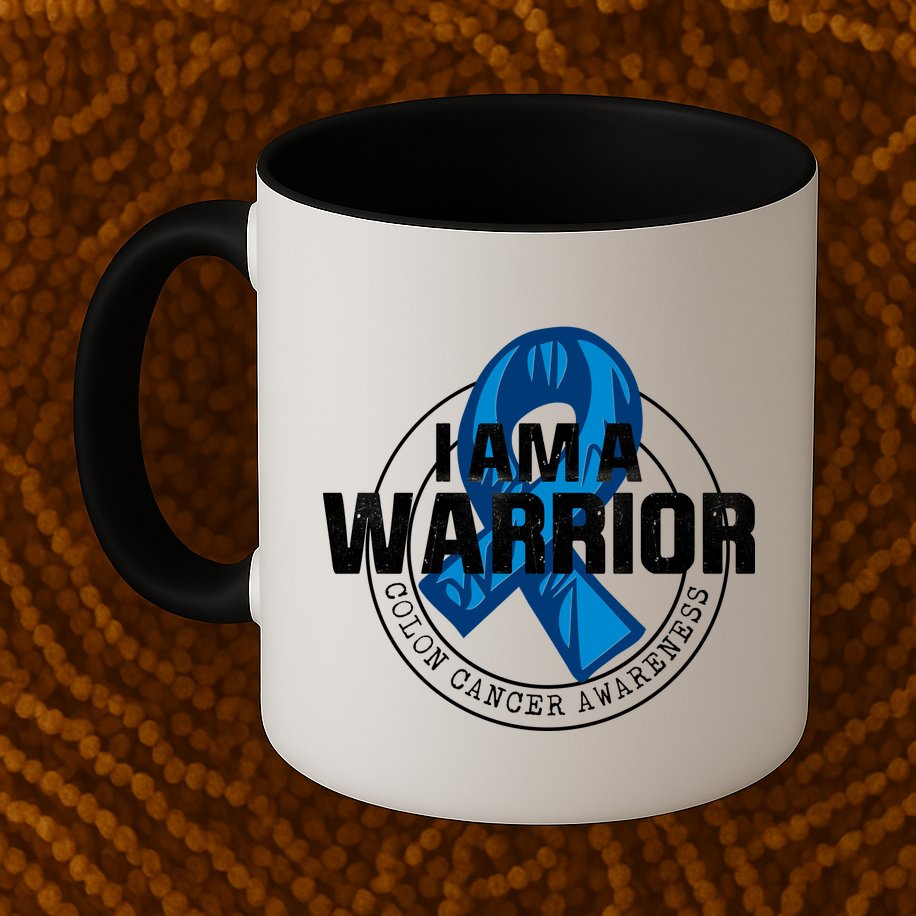 I Am A Warrior Colon Cancer Awareness Mug
