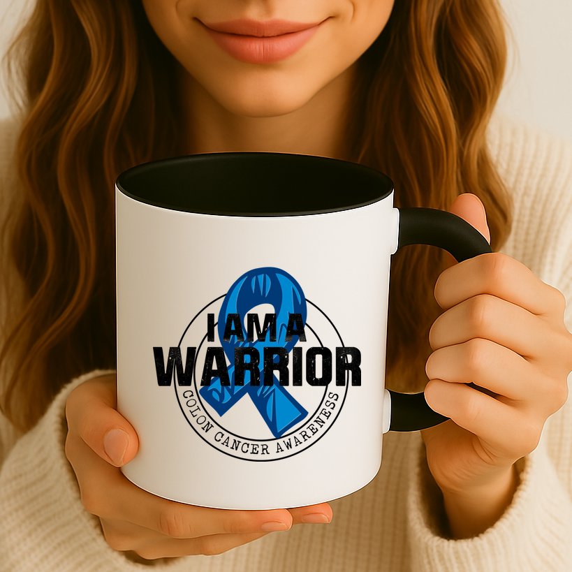 I Am A Warrior Colon Cancer Awareness Mug