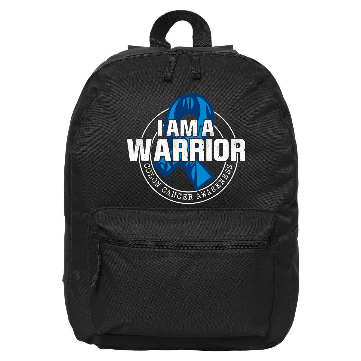 I Am A Warrior Colon Cancer Awareness 16 in Basic Backpack