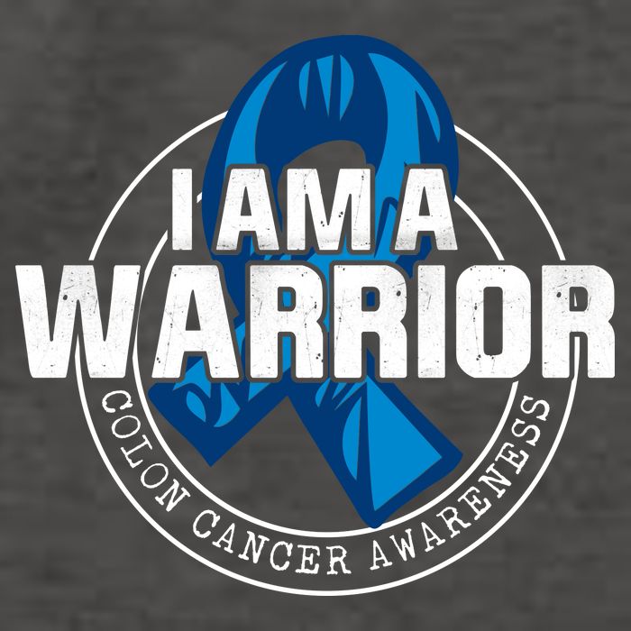 I Am A Warrior Colon Cancer Awareness Vector Backpack