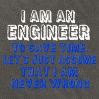 I Am An Engineer Save Time Never Wrong Cotton Canvas Backpack