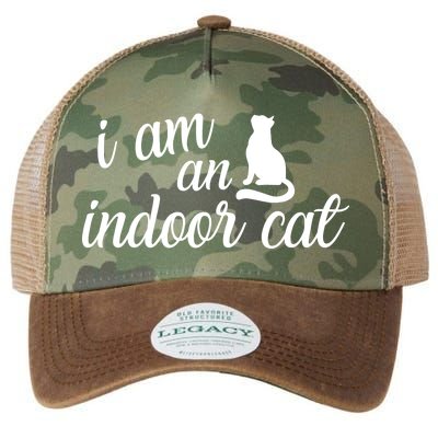 I Am An Indoor Cat Legacy Tie Dye Trucker Hat