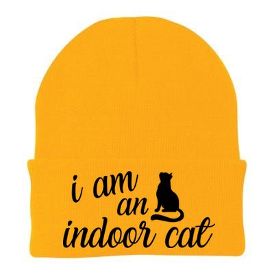 I Am An Indoor Cat Knit Cap Winter Beanie