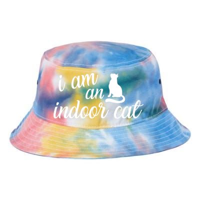 I Am An Indoor Cat Tie Dye Newport Bucket Hat