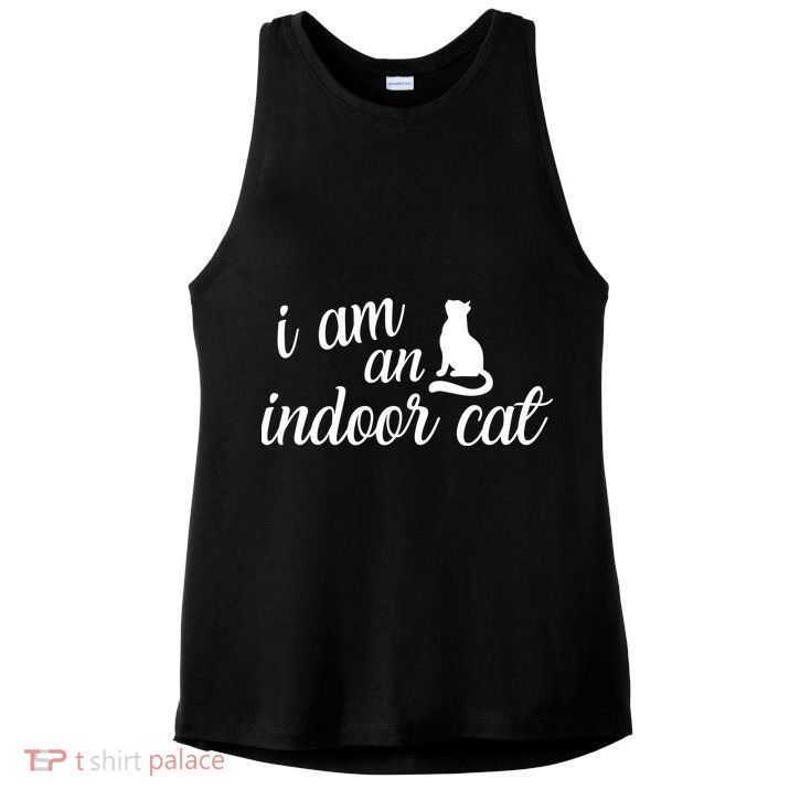 I Am An Indoor Cat Ladies PosiCharge Tri-Blend Wicking Tank