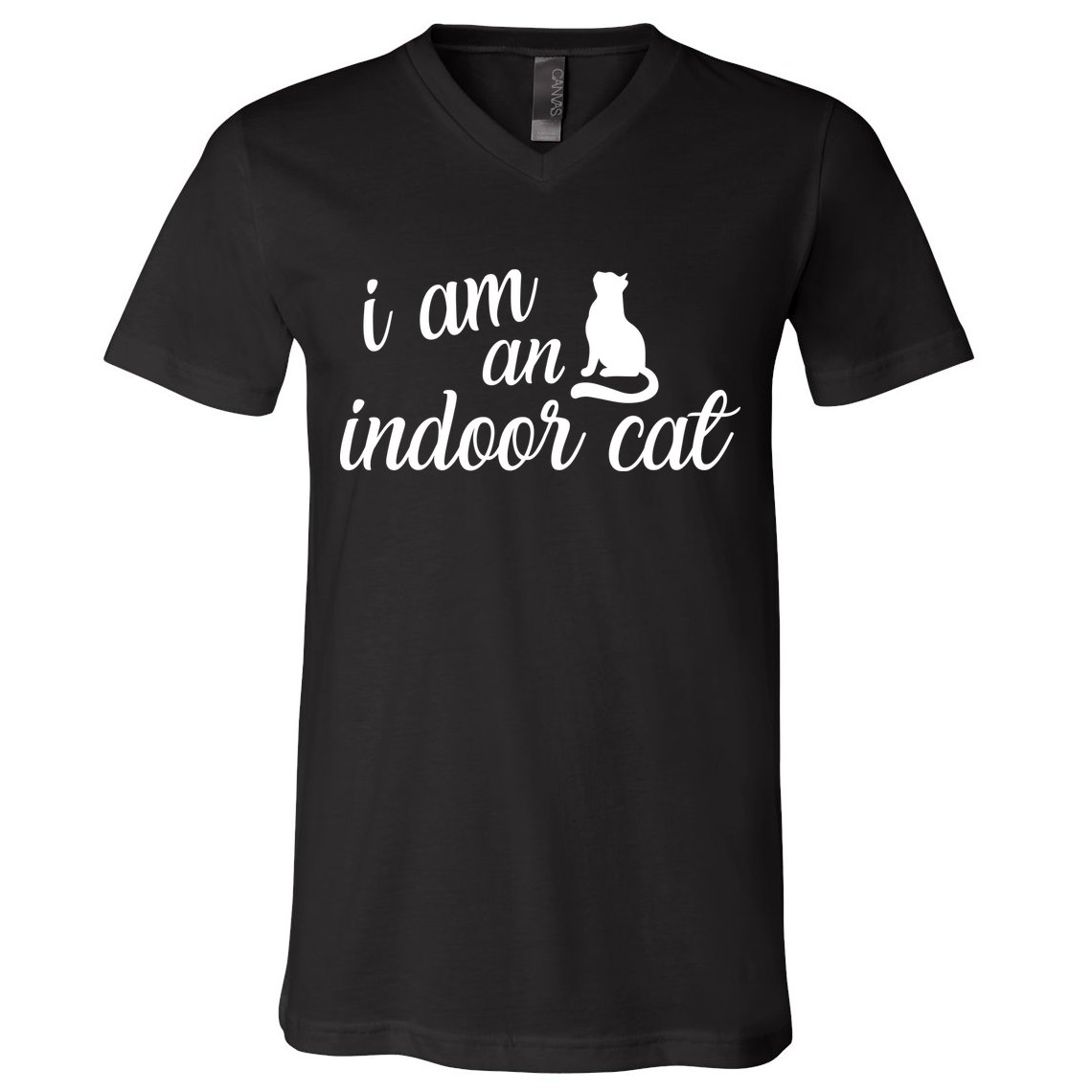 I Am An Indoor Cat V-Neck T-Shirt