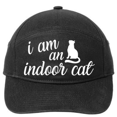 I Am An Indoor Cat 7-Panel Snapback Hat