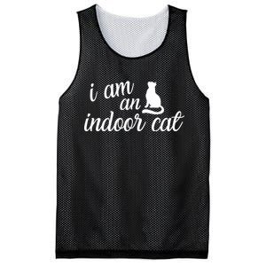 I Am An Indoor Cat Mesh Reversible Basketball Jersey Tank