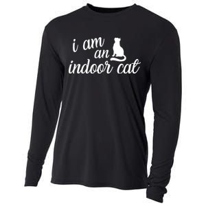 I Am An Indoor Cat Cooling Performance Long Sleeve Crew