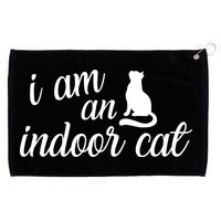 I Am An Indoor Cat Grommeted Golf Towel