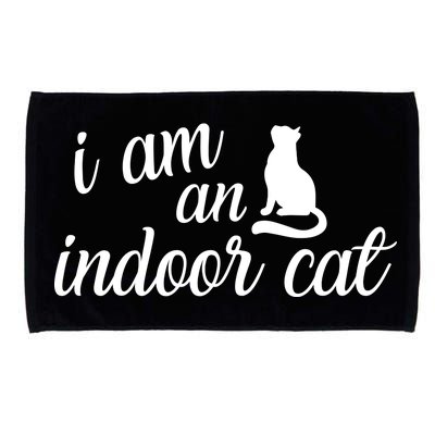 I Am An Indoor Cat Microfiber Hand Towel