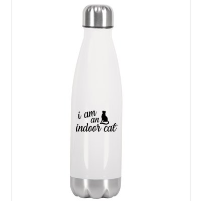 I Am An Indoor Cat Stainless Steel Insulated Water Bottle