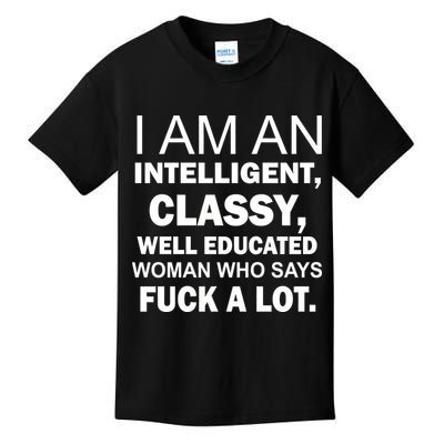 I Am An Intelligent Classy Educated Kids T-Shirt