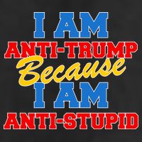 I Am Anti Trump Because I AM Anti Stupid Not My President Garment-Dyed Heavyweight T-Shirt