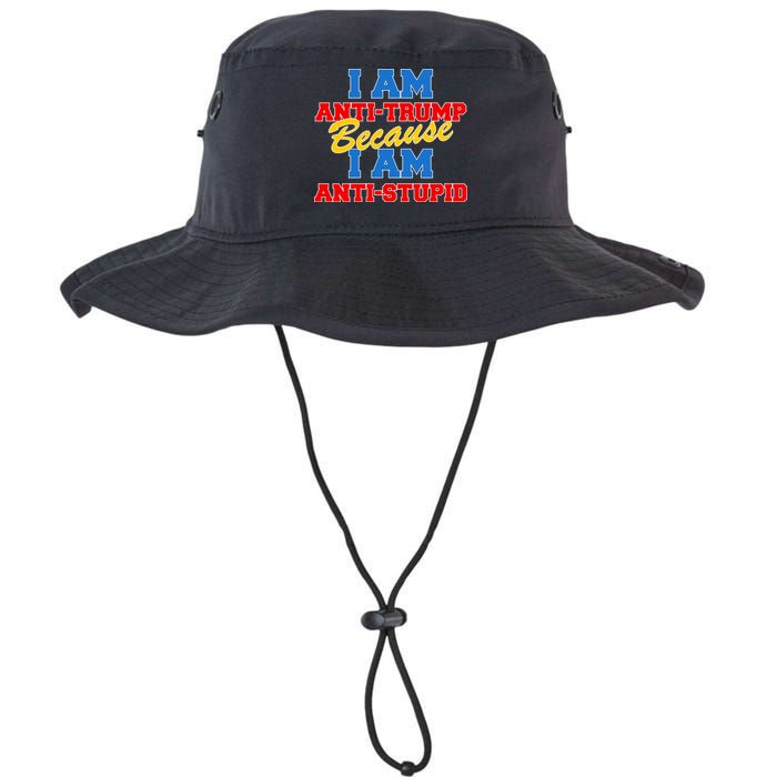 I Am Anti Trump Because I AM Anti Stupid Not My President Legacy Cool Fit Booney Bucket Hat