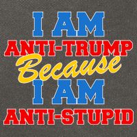 I Am Anti Trump Because I Am Anti Stupid Not My President Cotton Canvas Backpack