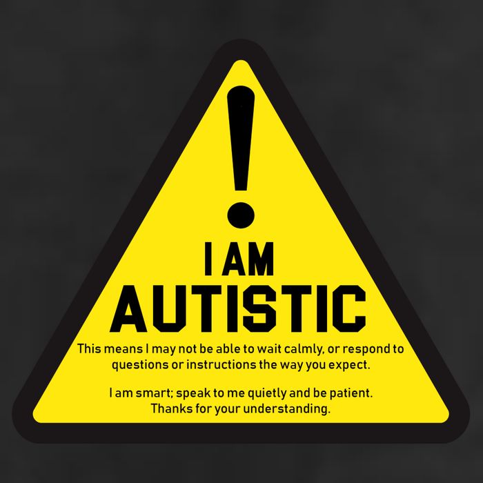 I Am Autistic Autism Warning Sign 25L Jumbo Tote