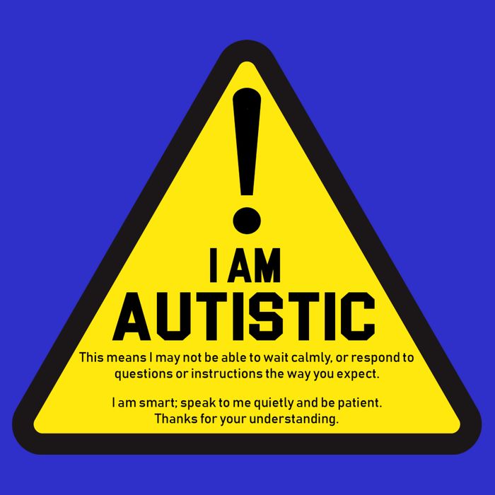 I Am Autistic Autism Warning Sign Womens Tank Top